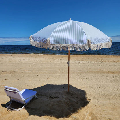 Beach Umbrella - Marble Blue