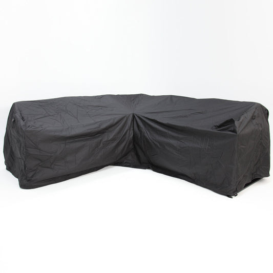 Large Corner Lounge Outdoor Cover - Black