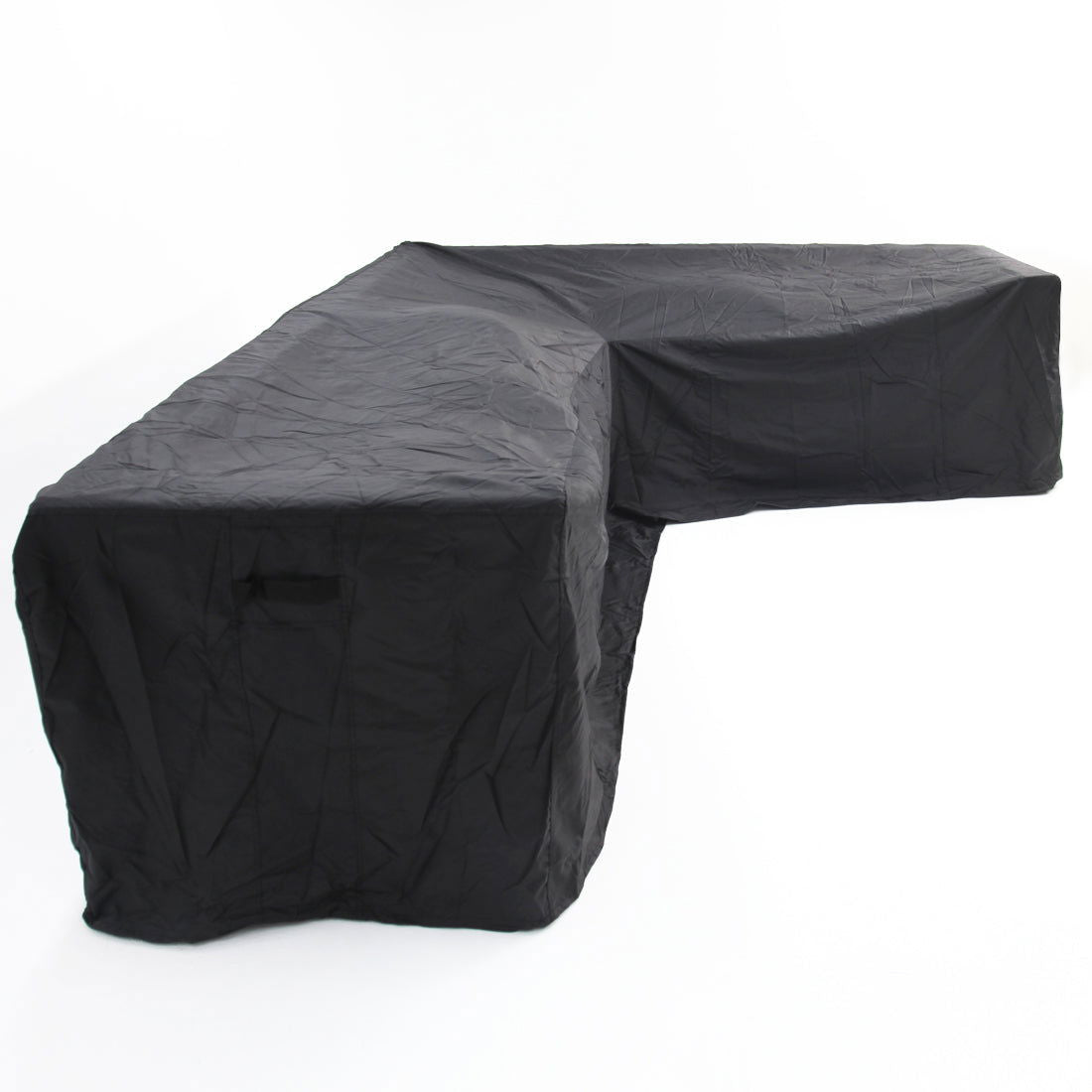 Large L-Shape Long Left Side Outdoor Cover - Black