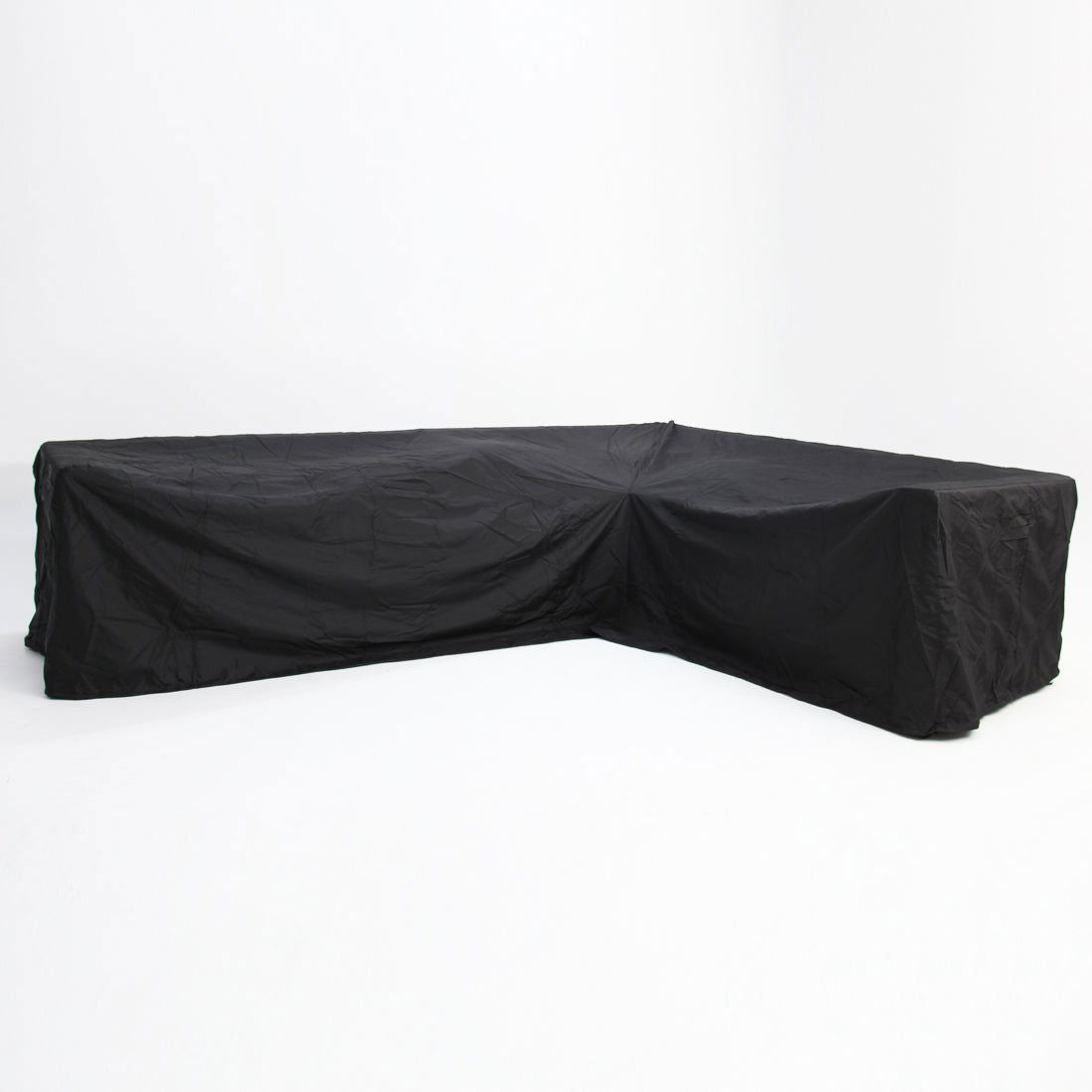 Large L-Shape Long Left Side Outdoor Cover - Black