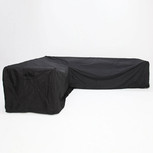 Large L-Shape Long Right Side Outdoor Cover - Black