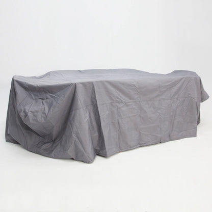 Large Rectangular Cover for 9pc Dining Setting - Grey