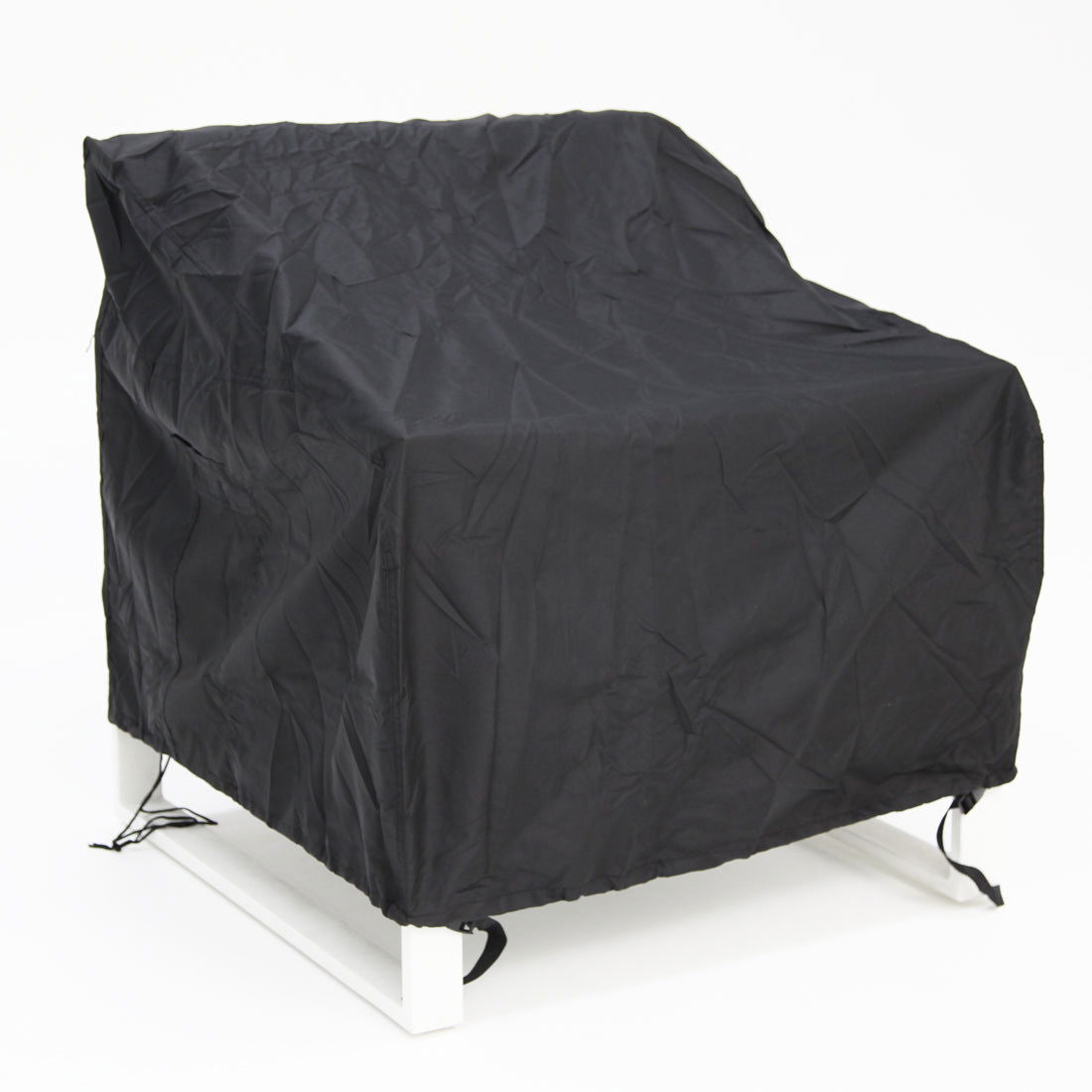 Large Single Lounge Outdoor Cover - Black