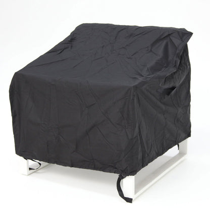 Large Single Lounge Outdoor Cover - Black