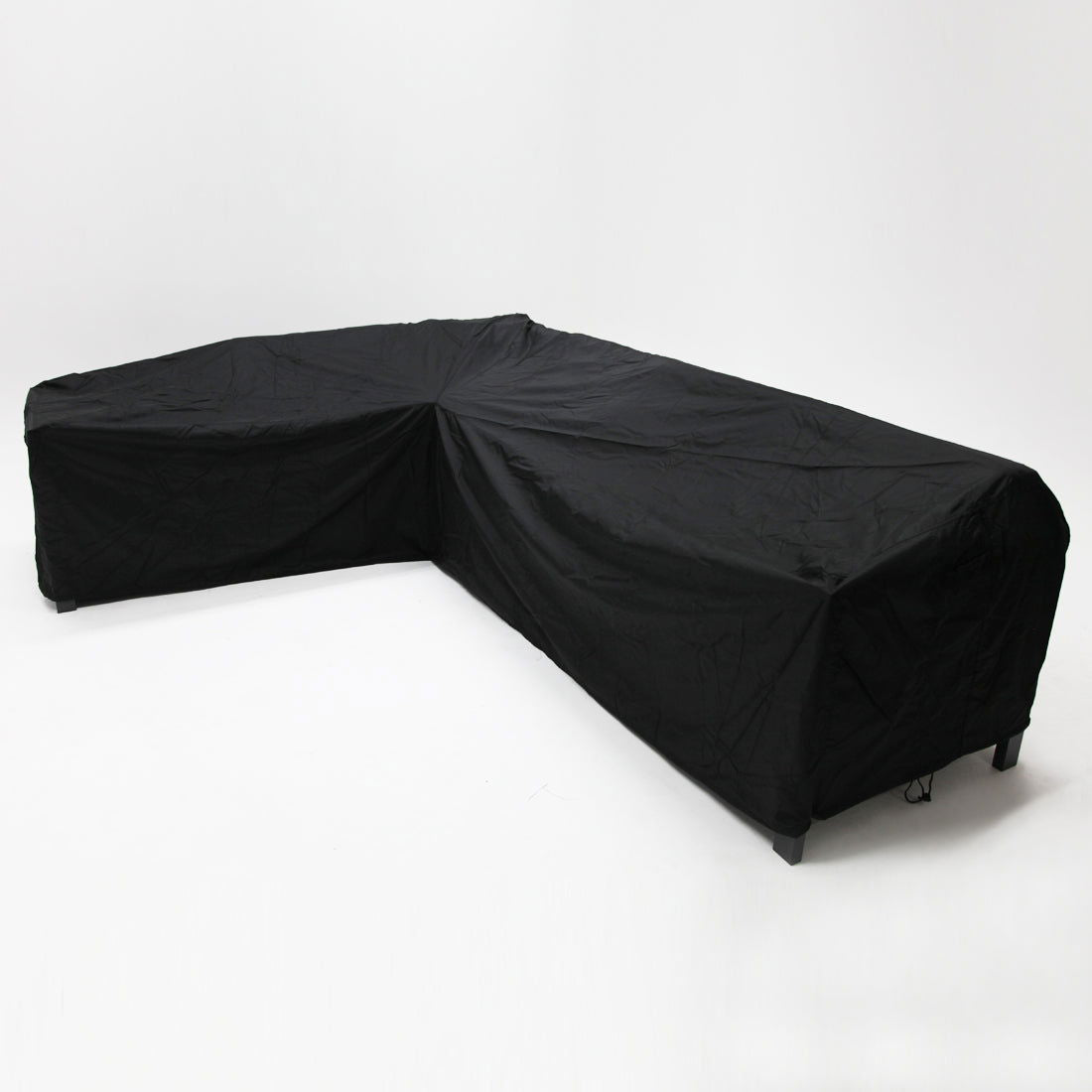 Medium L-Shape Long Right Side Outdoor Cover - Black