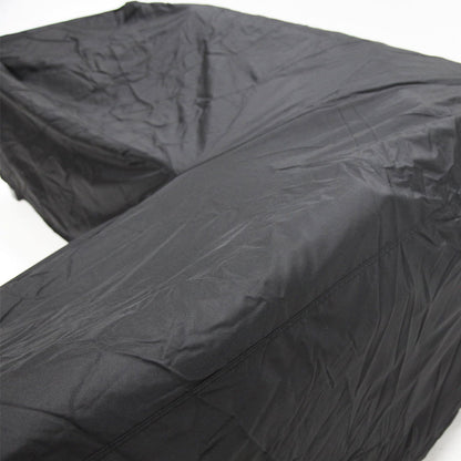 Medium L-Shape Long Right Side Outdoor Cover - Black