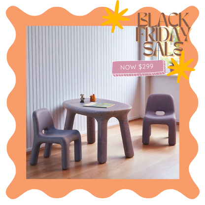 Odie Kids 3pc Table and Chair Set - Blue Sprinkle