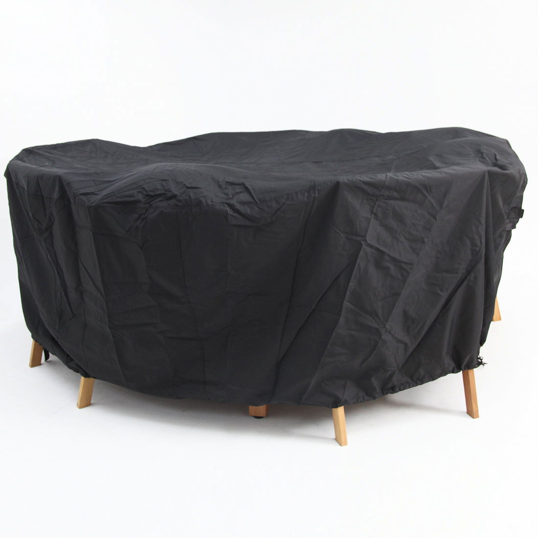 Round Outdoor Cover for Round Dining Setting - Black