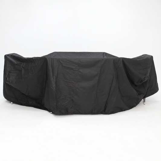 Large Rectangular Cover for 7pc Dining Setting - Black
